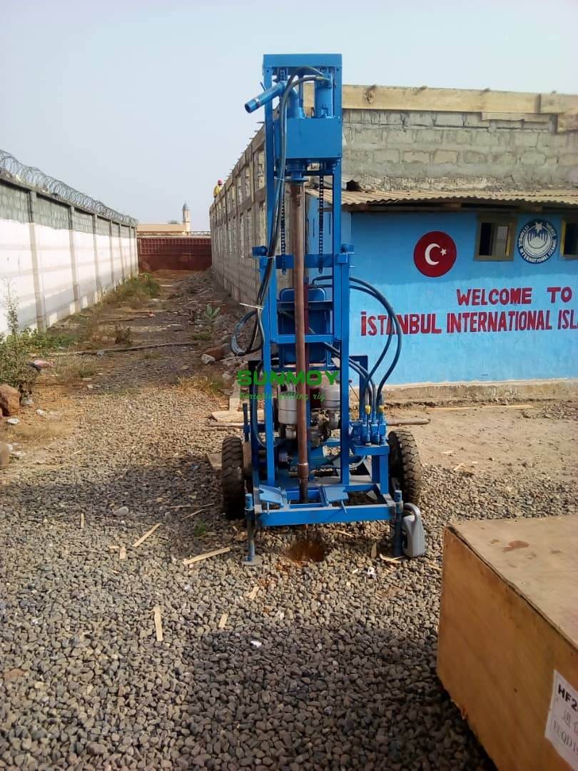 HF260D water drilling rig in Sierra Leone