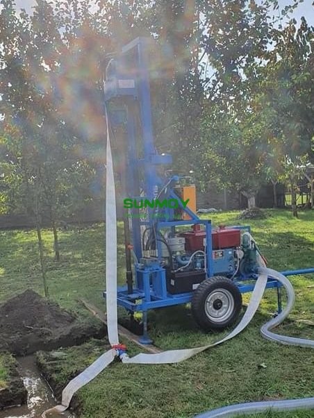 HF260D water well drilling rig in Poland