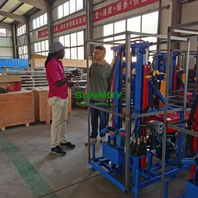 El cliente senegalés Talla Samba visita la fábrica de plataformas de perforación SUNMOY - 230925