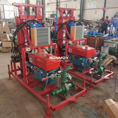 SUNMOY HF300D water well drilling rig is manufactured in red color according to user requirements.