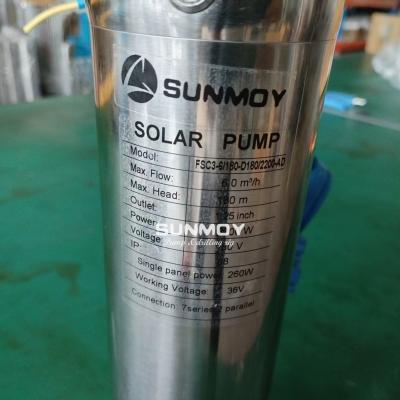 Solar powered water pump FSC3-6/180-D180/2200-AD this is AC and DC hybrid pump