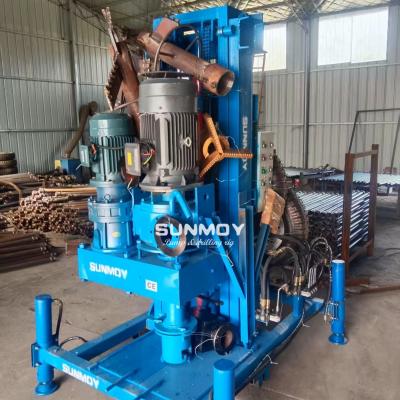 SUNMOY RCD500D water well drilling rig is equipped with 108mm drilling pipes and 400mm, 500mm diameter drilling bits