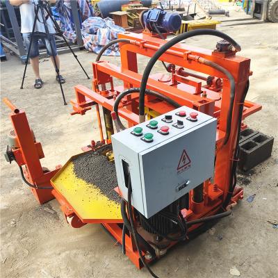 Concrete block making machine