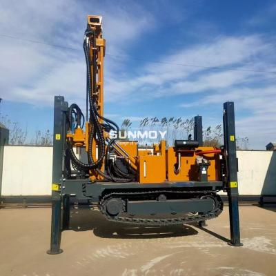SUNMOY SM300D water well drilling rig with steel crawler