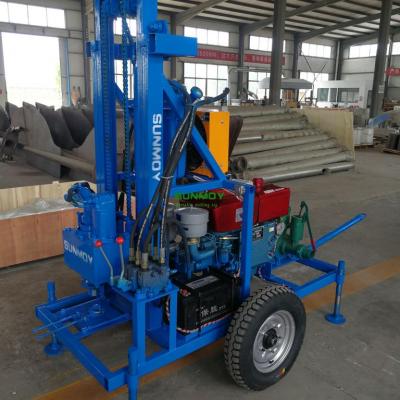 SUNMOY HF260D drilling rig  thicker steel plates and higher expensive hydraulic system compared with competitors