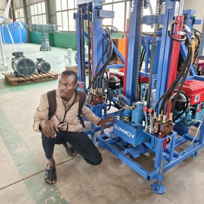 Ghana Client Visits SUNMOY Water Well Drilling Rig Factory